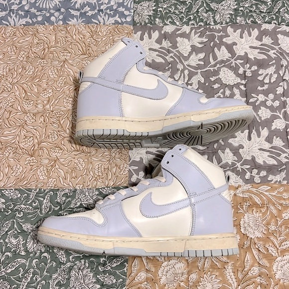 Nike Dunk High Sail Football Grey Nike High-Top Sneakers Size 8 - Picture 10 of 14